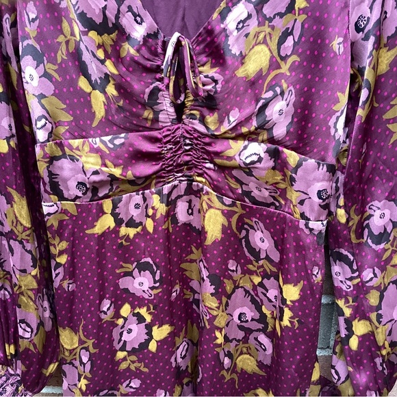 COPY - Free People Morning Morning Light Floral Mini Dress size 4 - Picture 2 of 5